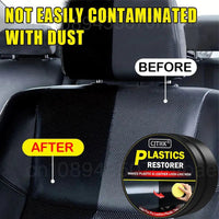 Car Plastic Restorer Auto Interior Panel Renewal Wax Coating Leather Plastic Rubber Polish Repair Auto Reconditioning Cream Care - WAREHOUSE SHOP
