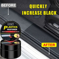 Car Plastic Restorer Auto Interior Panel Renewal Wax Coating Leather Plastic Rubber Polish Repair Auto Reconditioning Cream Care - WAREHOUSE SHOP