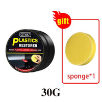 Car Plastic Restorer Auto Interior Panel Renewal Wax Coating Leather Plastic Rubber Polish Repair Auto Reconditioning Cream Care - WAREHOUSE SHOP