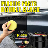 Car Plastic Restorer Auto Interior Panel Renewal Wax Coating Leather Plastic Rubber Polish Repair Auto Reconditioning Cream Care - WAREHOUSE SHOP