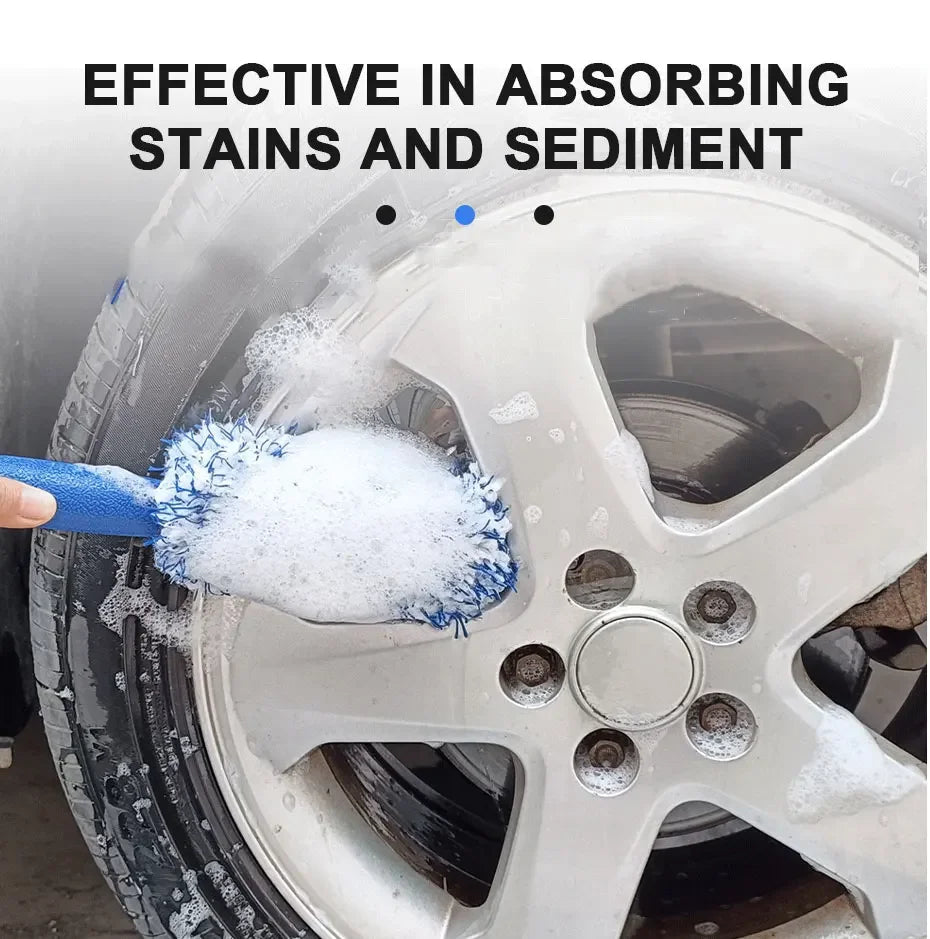 Car Tire and Rim Cleaning Brush Portable. - WAREHOUSE SHOP