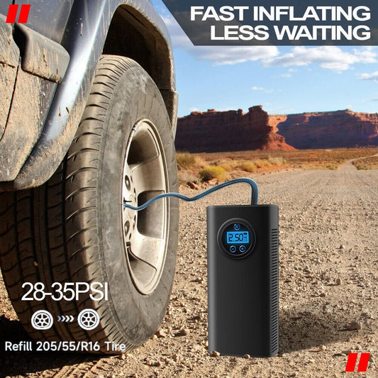 Car Tire Inflator Cordless Digital Display Rechargeable Tire Air Compressor - WAREHOUSE SHOP