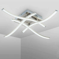 Ceiling Light 4 Wave Lights Modern Kitchen Living Room Bedroom Lamp LED Dimmable - WAREHOUSE SHOP