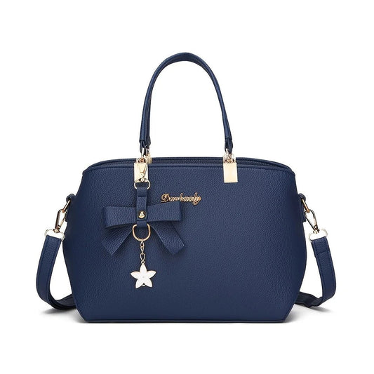 Chic shoulder bag for women featuring a bowknot accent, spacious compartments, and versatile style for work, outings, or daily wear. - WAREHOUSE SHOP