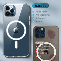 Clear Phone Case For iPhone 11 12 13 14 15 Pro Max For Magsafe Magnetic Wireless Charging Magsafe Case 7 8 XR XsMax Cover Case - WAREHOUSE SHOP