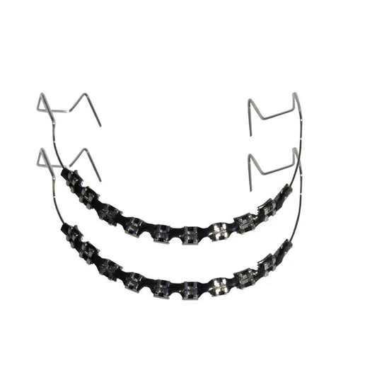 Clip - On Teeth Braces with Metal Wires & Ligature Ties – Temporary Dental Decoration - WAREHOUSE SHOP
