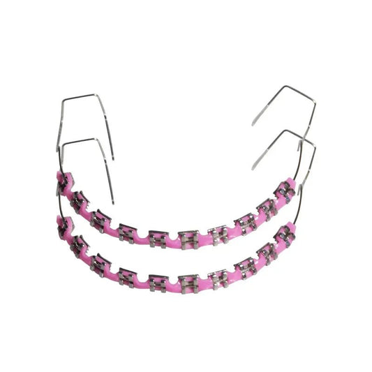 Clip - On Teeth Braces with Metal Wires & Ligature Ties – Temporary Dental Decoration - WAREHOUSE SHOP