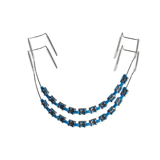 Clip - On Teeth Braces with Metal Wires & Ligature Ties – Temporary Dental Decoration - WAREHOUSE SHOP