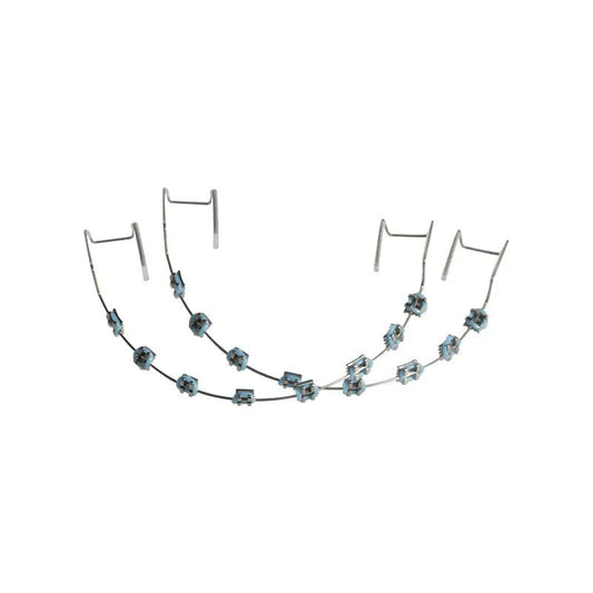 Clip - On Teeth Braces with Metal Wires & Ligature Ties – Temporary Dental Decoration - WAREHOUSE SHOP