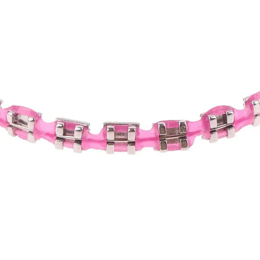 Clip - On Teeth Braces with Metal Wires & Ligature Ties – Temporary Dental Decoration - WAREHOUSE SHOP