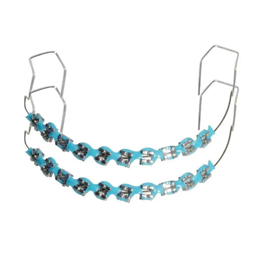 Clip - On Teeth Braces with Metal Wires & Ligature Ties – Temporary Dental Decoration - WAREHOUSE SHOP