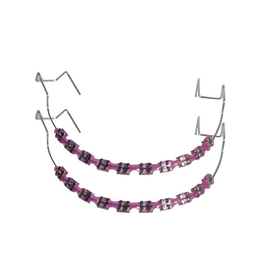 Clip - On Teeth Braces with Metal Wires & Ligature Ties – Temporary Dental Decoration - WAREHOUSE SHOP