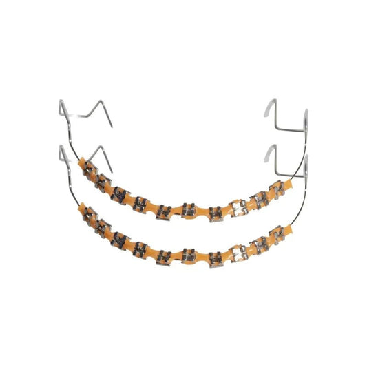 Clip - On Teeth Braces with Metal Wires & Ligature Ties – Temporary Dental Decoration - WAREHOUSE SHOP
