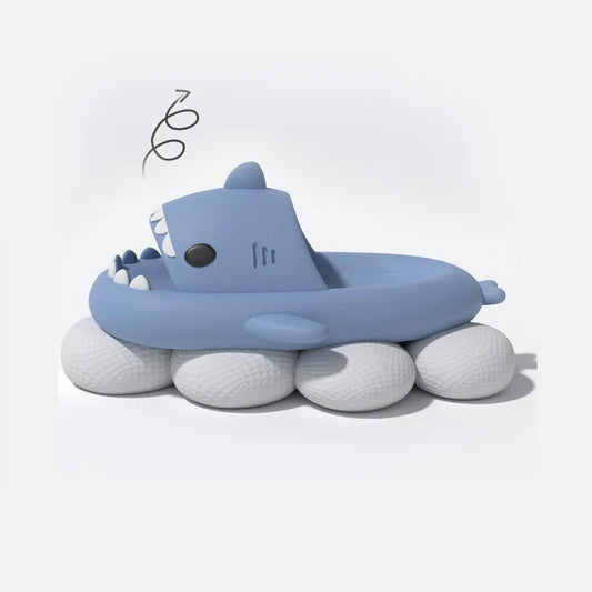 Cute cartoon shark slippers 🦈 Soft EVA sole, non - slip & comfy. Perfect indoor/outdoor shoes for kids – fun, safe & stylish children’s sandals! - WAREHOUSE SHOP