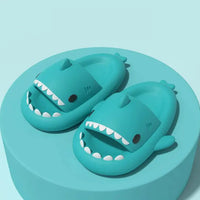 Cute cartoon shark slippers 🦈 Soft EVA sole, non - slip & comfy. Perfect indoor/outdoor shoes for kids – fun, safe & stylish children’s sandals! - WAREHOUSE SHOP