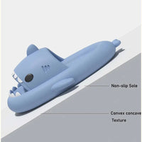 Cute cartoon shark slippers 🦈 Soft EVA sole, non - slip & comfy. Perfect indoor/outdoor shoes for kids – fun, safe & stylish children’s sandals! - WAREHOUSE SHOP