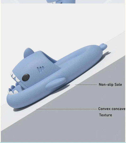 Cute cartoon shark slippers 🦈 Soft EVA sole, non - slip & comfy. Perfect indoor/outdoor shoes for kids – fun, safe & stylish children’s sandals! - WAREHOUSE SHOP