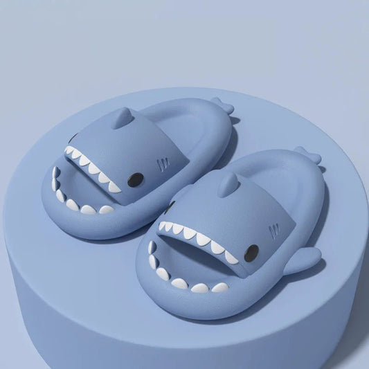Cute cartoon shark slippers 🦈 Soft EVA sole, non - slip & comfy. Perfect indoor/outdoor shoes for kids – fun, safe & stylish children’s sandals! - WAREHOUSE SHOP
