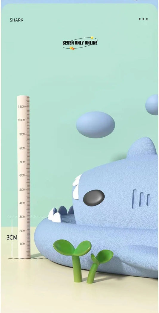 Cute cartoon shark slippers 🦈 Soft EVA sole, non - slip & comfy. Perfect indoor/outdoor shoes for kids – fun, safe & stylish children’s sandals! - WAREHOUSE SHOP