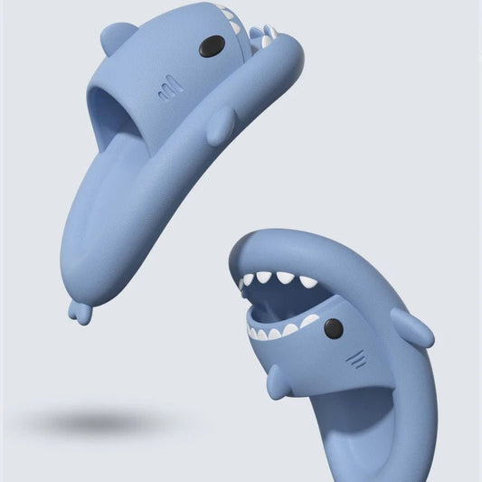 Cute cartoon shark slippers 🦈 Soft EVA sole, non - slip & comfy. Perfect indoor/outdoor shoes for kids – fun, safe & stylish children’s sandals! - WAREHOUSE SHOP