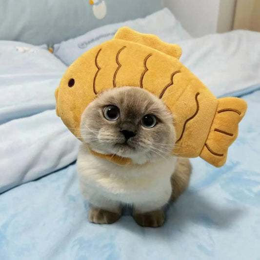 Cute Cat Hat Plush – Winter Knitted Pet Hat for Puppies & Kittens, Cosplay & Party Accessories - WAREHOUSE SHOP