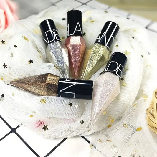 Diamond Shiny Eye Liners Eyeshadow Waterproof Silver Rose Gold Color Glitter Sequins Eyeliner Eye Shadow Makeup Beauty Cosmetics - WAREHOUSE SHOP