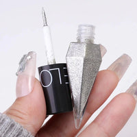 Diamond Shiny Eye Liners Eyeshadow Waterproof Silver Rose Gold Color Glitter Sequins Eyeliner Eye Shadow Makeup Beauty Cosmetics - WAREHOUSE SHOP