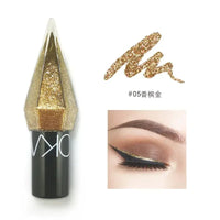 Diamond Shiny Eye Liners Eyeshadow Waterproof Silver Rose Gold Color Glitter Sequins Eyeliner Eye Shadow Makeup Beauty Cosmetics - WAREHOUSE SHOP