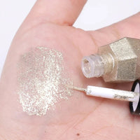 Diamond Shiny Eye Liners Eyeshadow Waterproof Silver Rose Gold Color Glitter Sequins Eyeliner Eye Shadow Makeup Beauty Cosmetics - WAREHOUSE SHOP