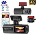 E - ACE UHD 4K Dashcam With GPS WiFi Night Vision 24h Parking Loop Dual Channel Recording 4K Front and 1080P Rear Dual Lens - WAREHOUSE SHOP