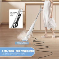 Electric Steam Mop, with 120 Degree Rotatable Head for Floor Cleaning, 5000W Steam Cleaner, 400ML Water Tank. Quality Handheld Mop - WAREHOUSE SHOP