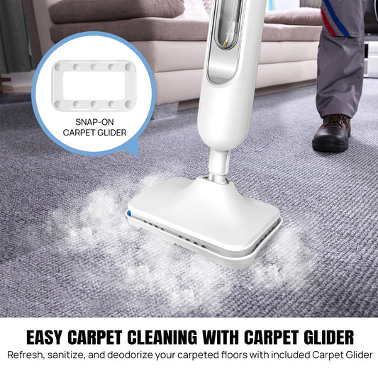 Electric Steam Mop, with 120 Degree Rotatable Head for Floor Cleaning, 5000W Steam Cleaner, 400ML Water Tank. Quality Handheld Mop - WAREHOUSE SHOP