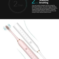 Electric Ultrasonic Toothbrush – 6 Speed Modes | Soft Bristles | USB Rechargeable | Waterproof | Adult Tooth Cleaner | Automatic Couple Set - WAREHOUSE SHOP
