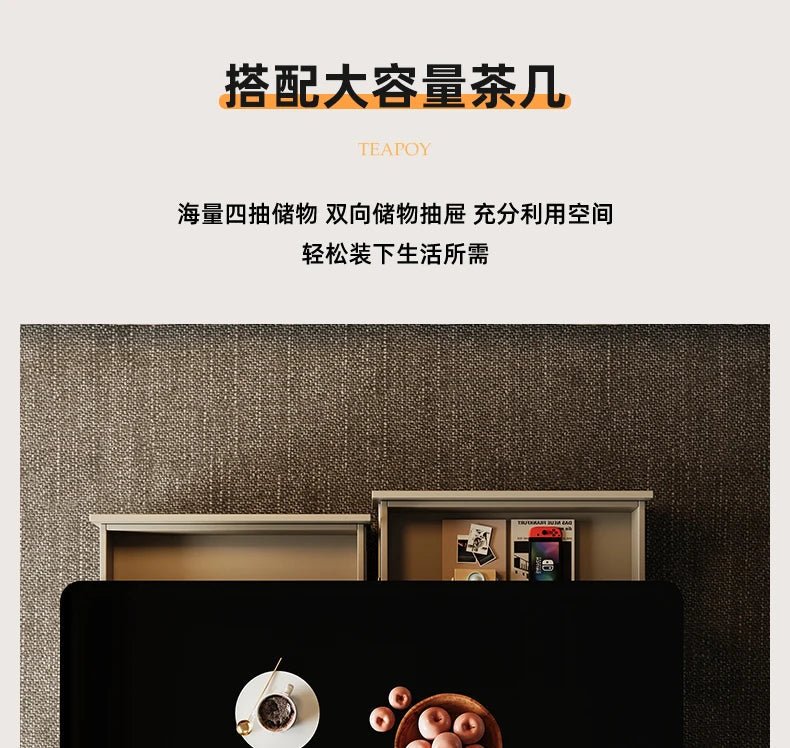 Elegant Space Saving TV Stand Eco Friendly Materials Sustainable Modern Aesthetics TV Stand Sliding Doors Living Room Furniture - WAREHOUSE SHOP