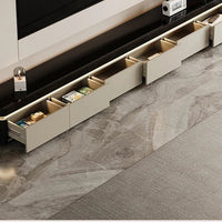 Elegant Space Saving TV Stand Eco Friendly Materials Sustainable Modern Aesthetics TV Stand Sliding Doors Living Room Furniture - WAREHOUSE SHOP