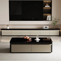 Elegant Space Saving TV Stand Eco Friendly Materials Sustainable Modern Aesthetics TV Stand Sliding Doors Living Room Furniture - WAREHOUSE SHOP
