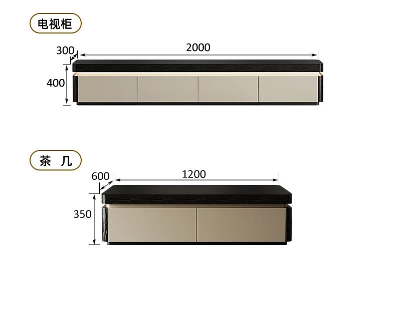Elegant Space Saving TV Stand Eco Friendly Materials Sustainable Modern Aesthetics TV Stand Sliding Doors Living Room Furniture - WAREHOUSE SHOP