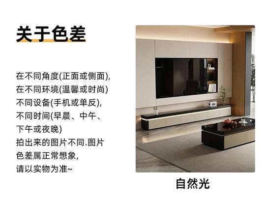 Elegant Space Saving TV Stand Eco Friendly Materials Sustainable Modern Aesthetics TV Stand Sliding Doors Living Room Furniture - WAREHOUSE SHOP