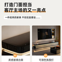 Elegant Space Saving TV Stand Eco Friendly Materials Sustainable Modern Aesthetics TV Stand Sliding Doors Living Room Furniture - WAREHOUSE SHOP