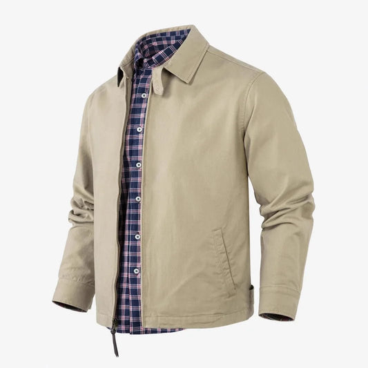European and American Popular Fashionable Comfortable Multi Pocket Jacket for Men's Casual Pure Cotton Lapel Windproof Jacket - WAREHOUSE SHOP