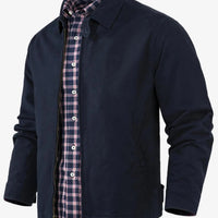 European and American Popular Fashionable Comfortable Multi Pocket Jacket for Men's Casual Pure Cotton Lapel Windproof Jacket - WAREHOUSE SHOP