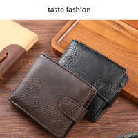 Everyday Leather Wallet For Men Durable Coin Pouch, Slim Bifold Photo ID Card Holders. - WAREHOUSE SHOP