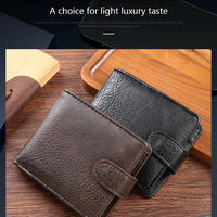 Everyday Leather Wallet For Men Durable Coin Pouch, Slim Bifold Photo ID Card Holders. - WAREHOUSE SHOP