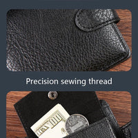 Everyday Leather Wallet For Men Durable Coin Pouch, Slim Bifold Photo ID Card Holders. - WAREHOUSE SHOP