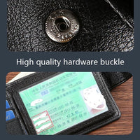 Everyday Leather Wallet For Men Durable Coin Pouch, Slim Bifold Photo ID Card Holders. - WAREHOUSE SHOP