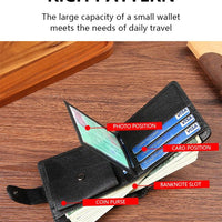 Everyday Leather Wallet For Men Durable Coin Pouch, Slim Bifold Photo ID Card Holders. - WAREHOUSE SHOP