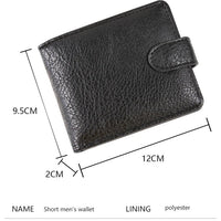 Everyday Leather Wallet For Men Durable Coin Pouch, Slim Bifold Photo ID Card Holders. - WAREHOUSE SHOP