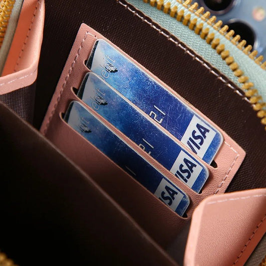 Fashion Screen Touch Lock, Cell Phone Bag. Women's Mobile Phone Card Holder. Crossbody Shoulder Bag - WAREHOUSE SHOP