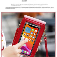 Fashion Screen Touch Lock, Cell Phone Bag. Women's Mobile Phone Card Holder. Crossbody Shoulder Bag - WAREHOUSE SHOP