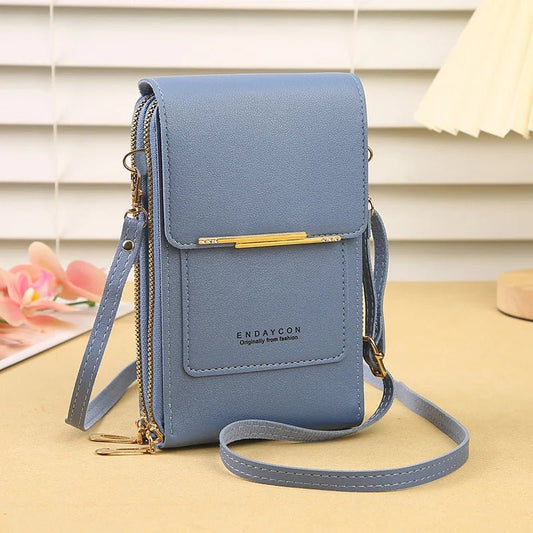 Fashion Screen Touch Lock, Cell Phone Bag. Women's Mobile Phone Card Holder. Crossbody Shoulder Bag - WAREHOUSE SHOP